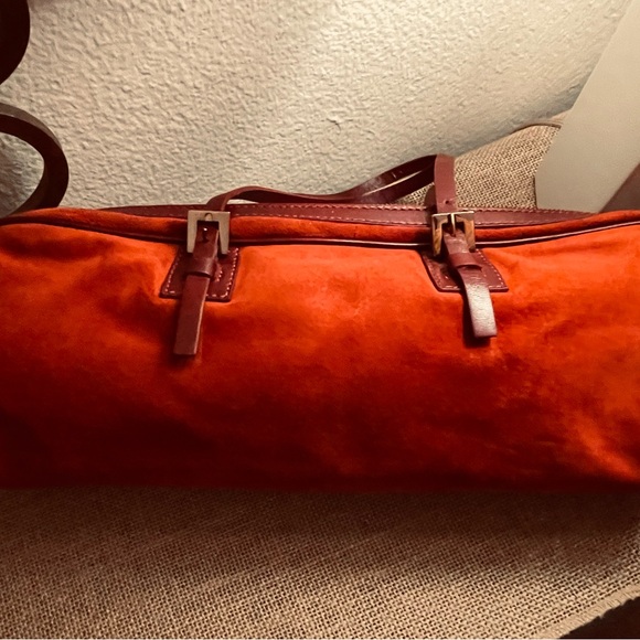 Fendi Red Suede Handbag SOLD - Picture 8 of 16